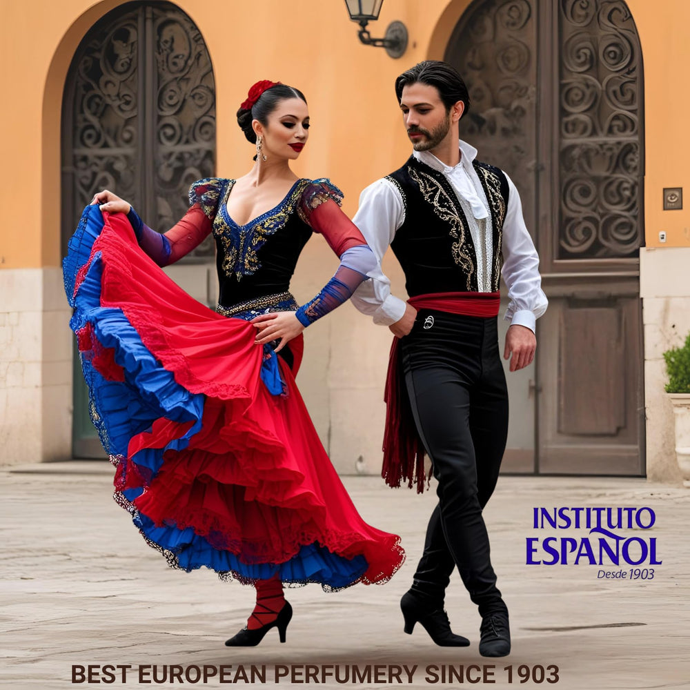 Authentic Instituto Español packaging reflects Mediterranean craftsmanship and modern elegance.