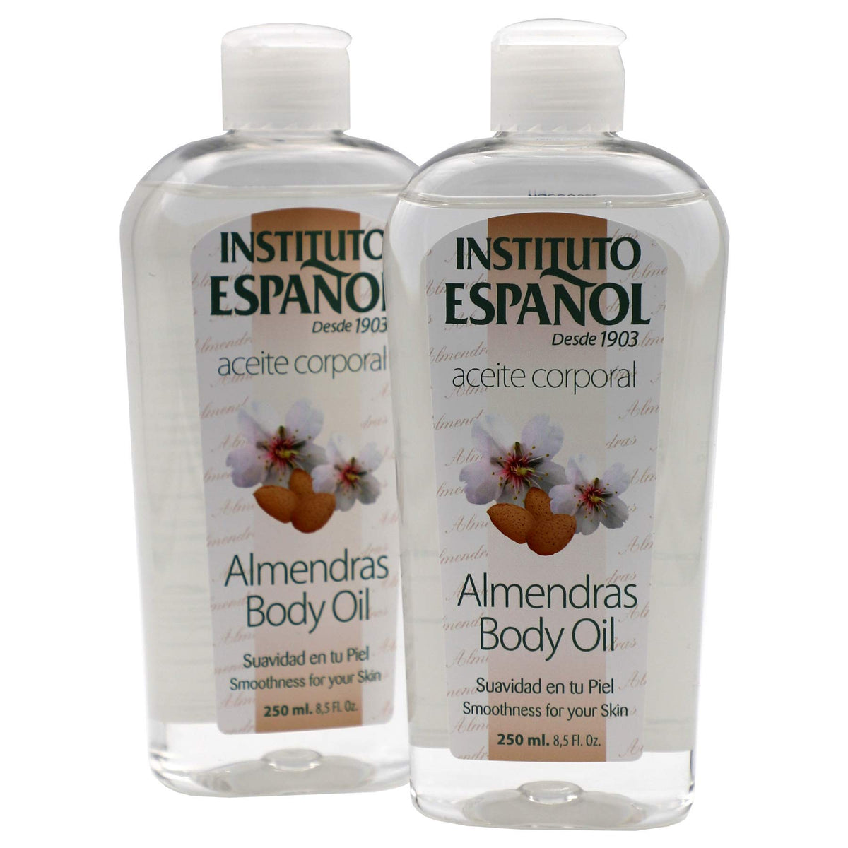 Instituto Español Almond Body Oil 2-pack front view for smooth, hydrated skin