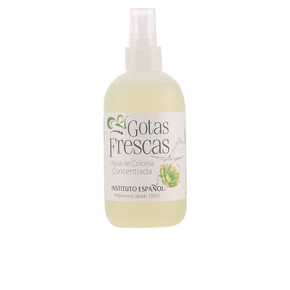 Instituto Español Gotas Frecas Eau de Cologne spray bottle for daily freshness.
