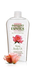 Rosa Aceite Corporal: textura satinada que hidrata profundamente.