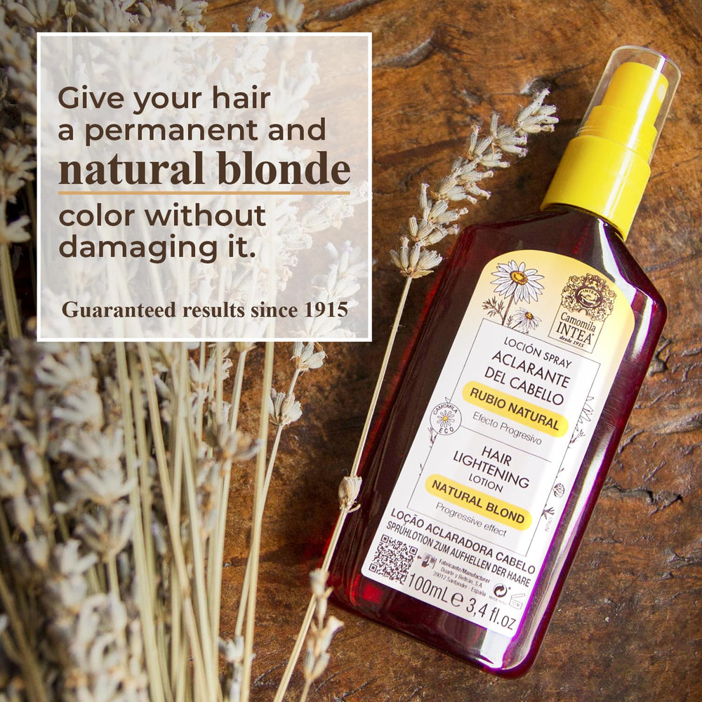 Intea Camomila Blonde Spray application shows easy progress without salon visits