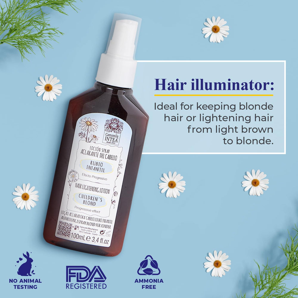 Chamomile flowers highlight natural extract used in Intea formula for lightening.