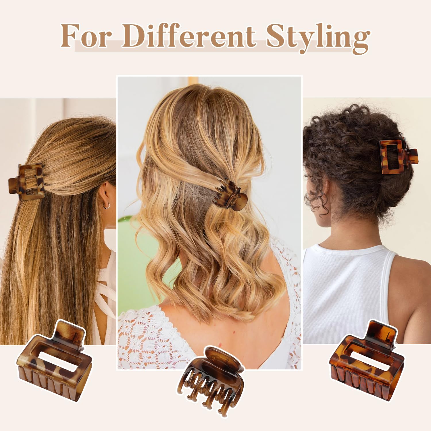 Interesse daily-use half-up clip ideal for quick hair styling.