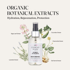 IntiMD Coochy Plus ingredients list highlighting jojoba, avocado, aloe, and shea.