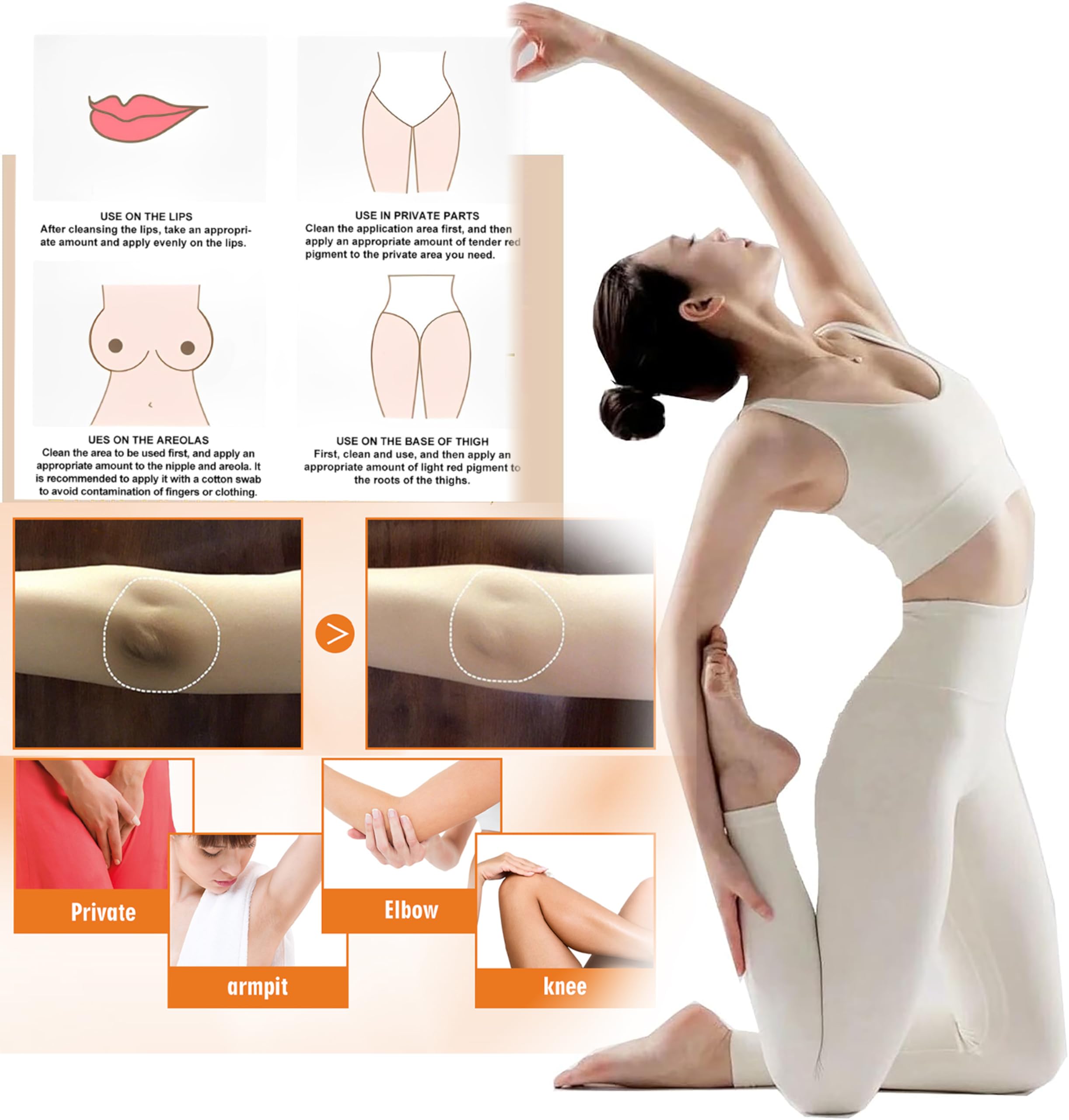 Intimate Glow Cream bikini area use for intimate care on the go