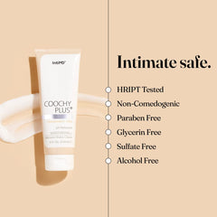 Bikini-area use scene with IntiMD Coochy Plus for precise, gentle shaping.