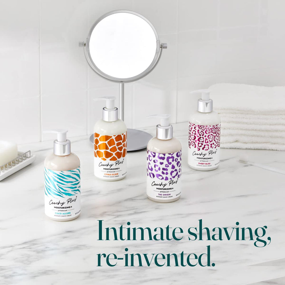 IntiMD Coochy Plus Coco Allure packaging design signals premium care.