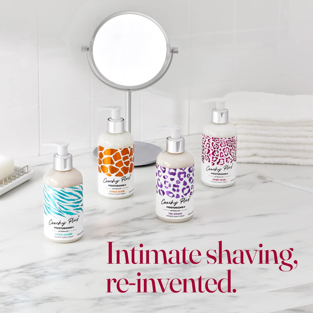 Invisible shield on skin indicates protection against irritation during shaving.