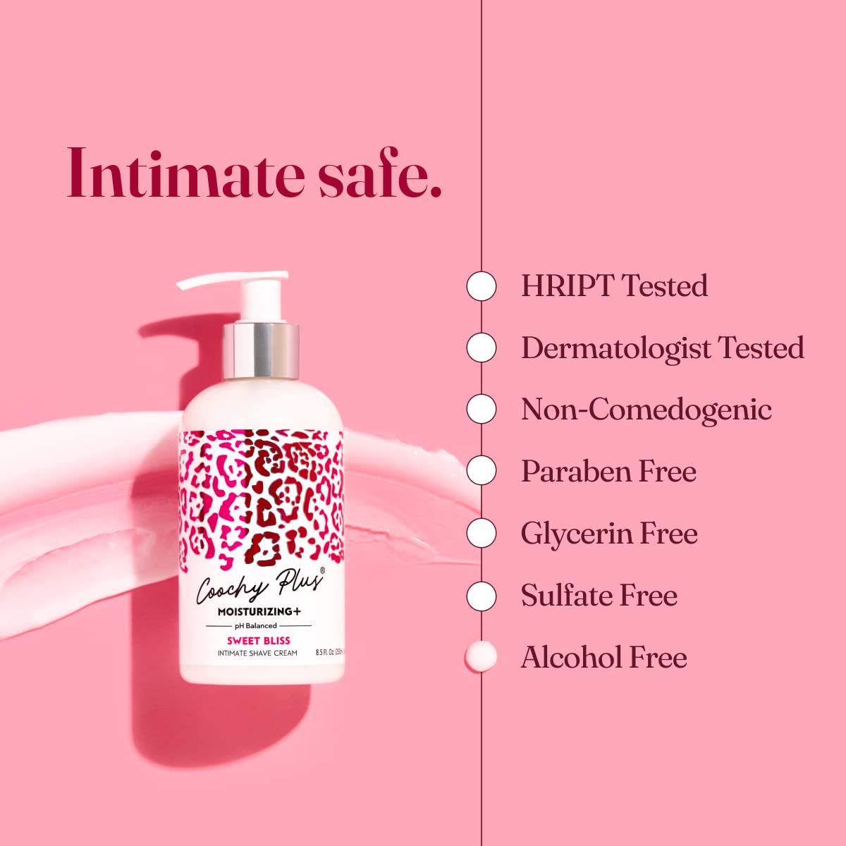 Jojoba and avocado oil blend visual highlights nourishing shave experience.