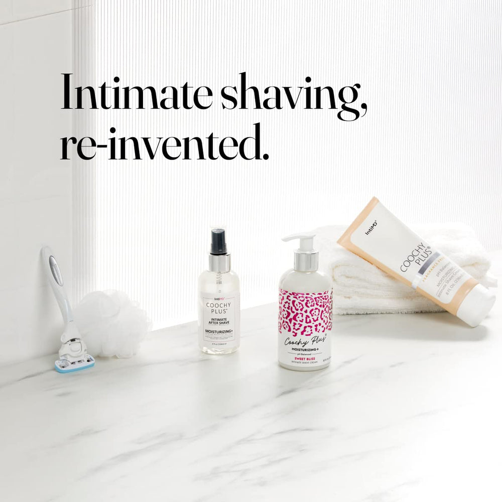 IntiMD Coochy Plus pH-balanced formula supports a balanced intimate area feel.