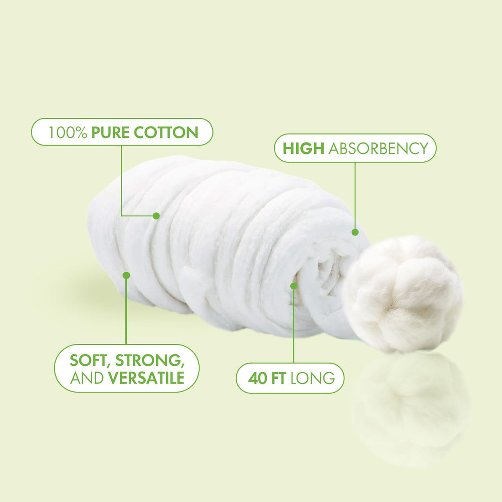 Intrinsics high-density absorption cotton coil pulls liquids away, reducing drips on clients.