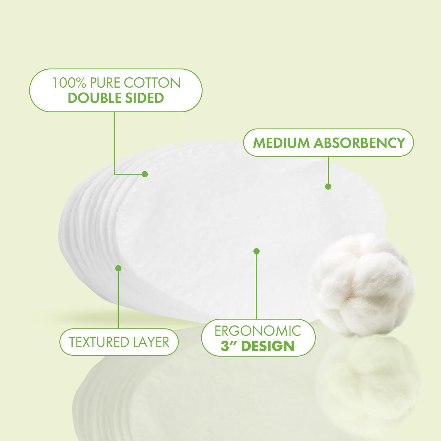 Dual-sided design shown for smooth application and textured cleansing.