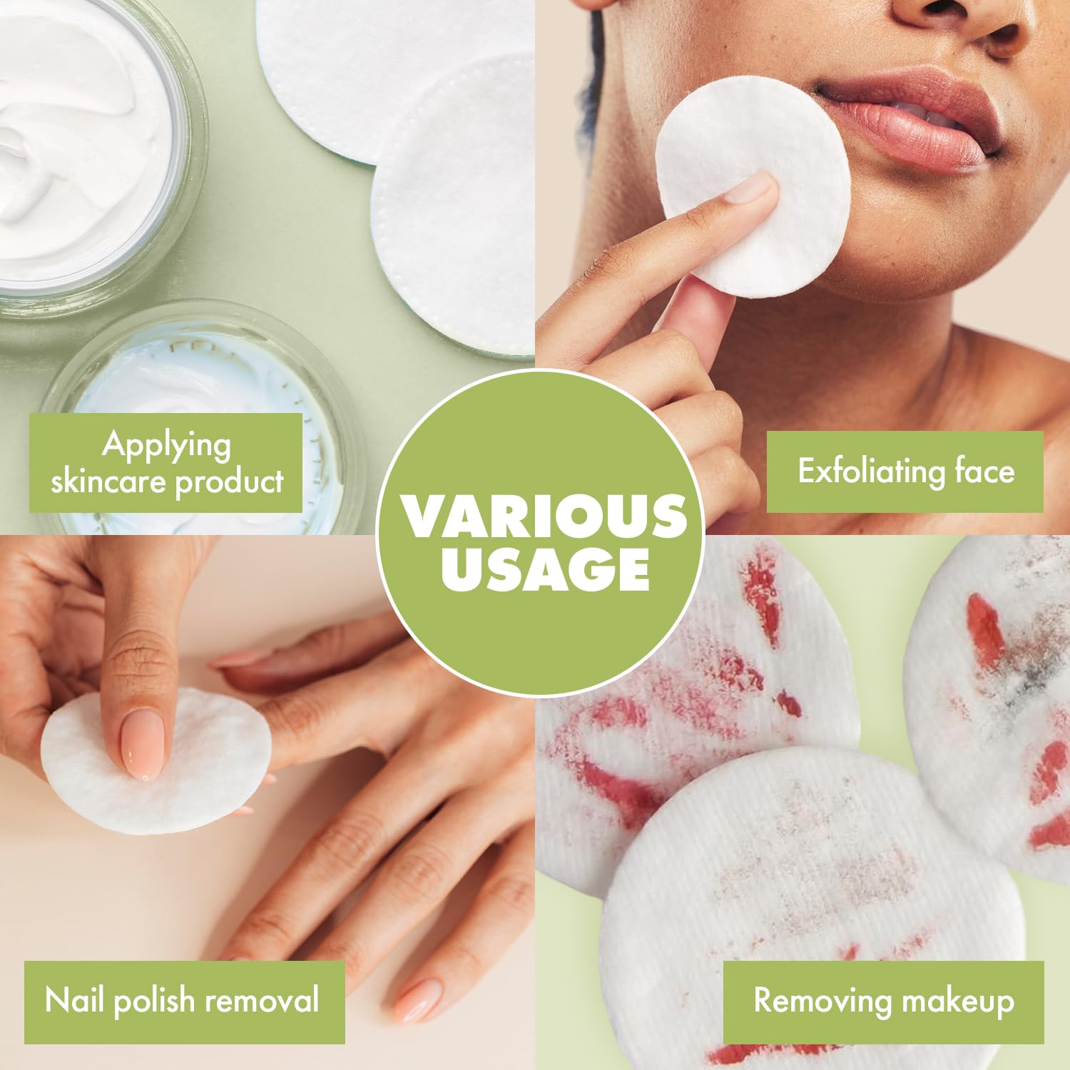 Great for makeup removal and gentle cleansing routines.