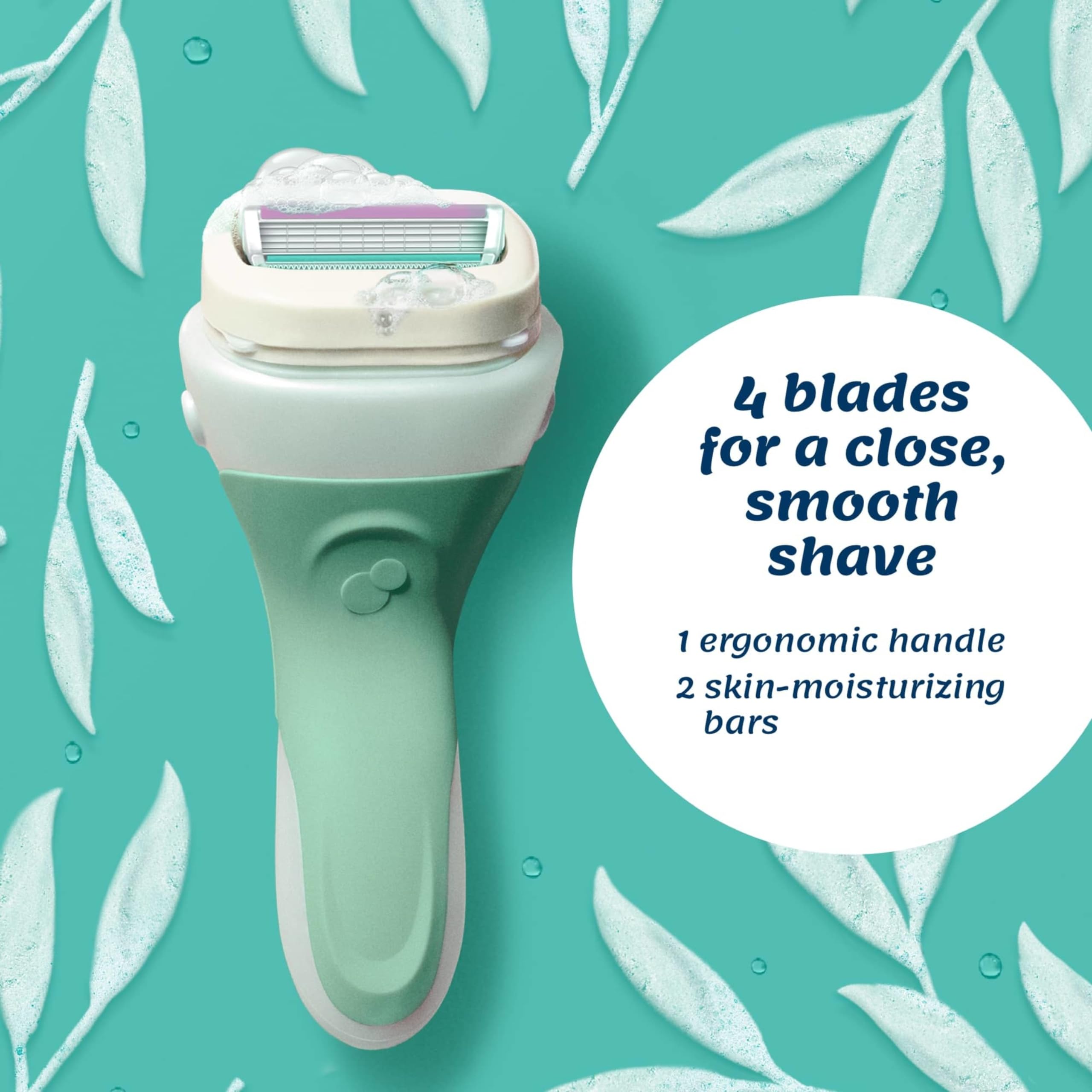 INTUITION four-blade pivoting-head refines closeness with each pass
