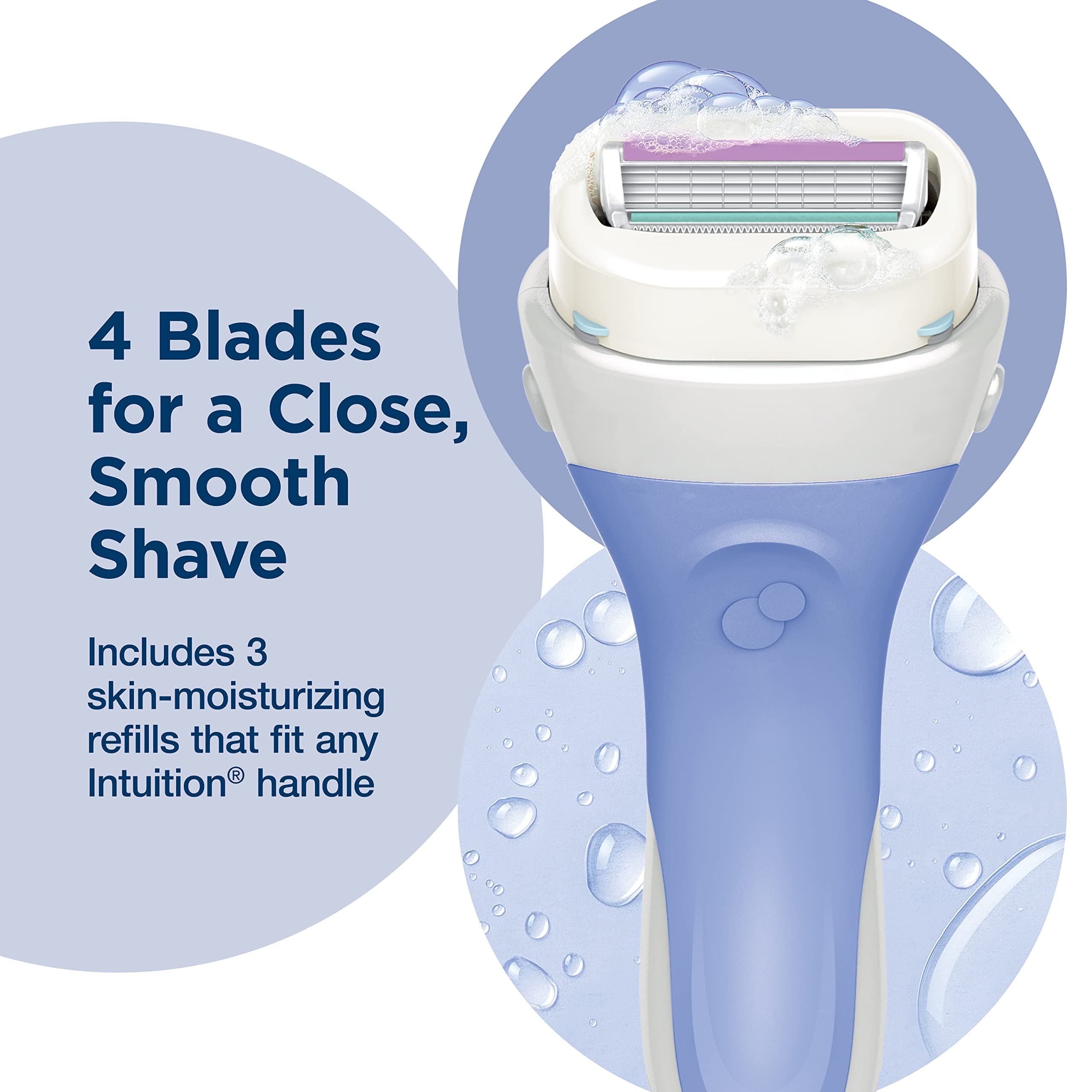 Ergonomic INTUITION handle provides a secure, comfortable grip.