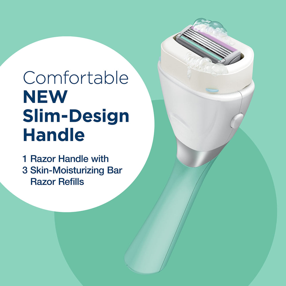 INTUITION First-time shaver friendly design reduces nicks.