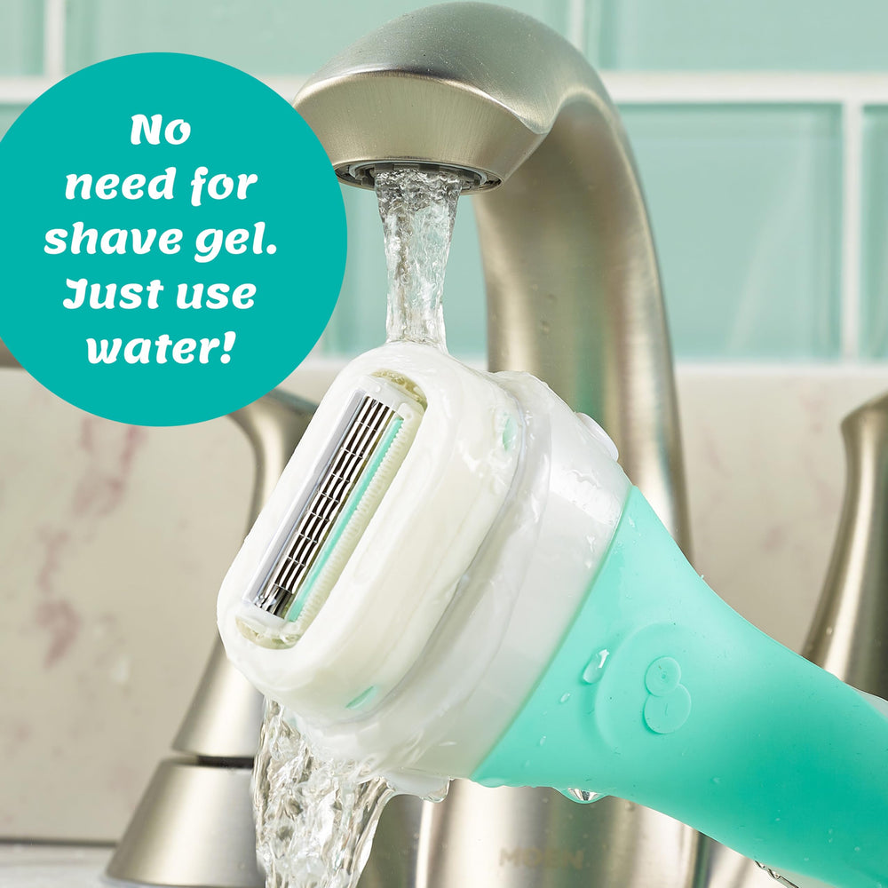 INTUITION razor kit shown with handle and two refill cartridges.