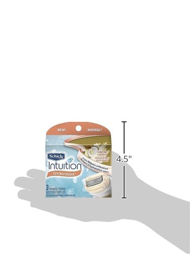 Compact refill box for on the go INTUITION shaving.