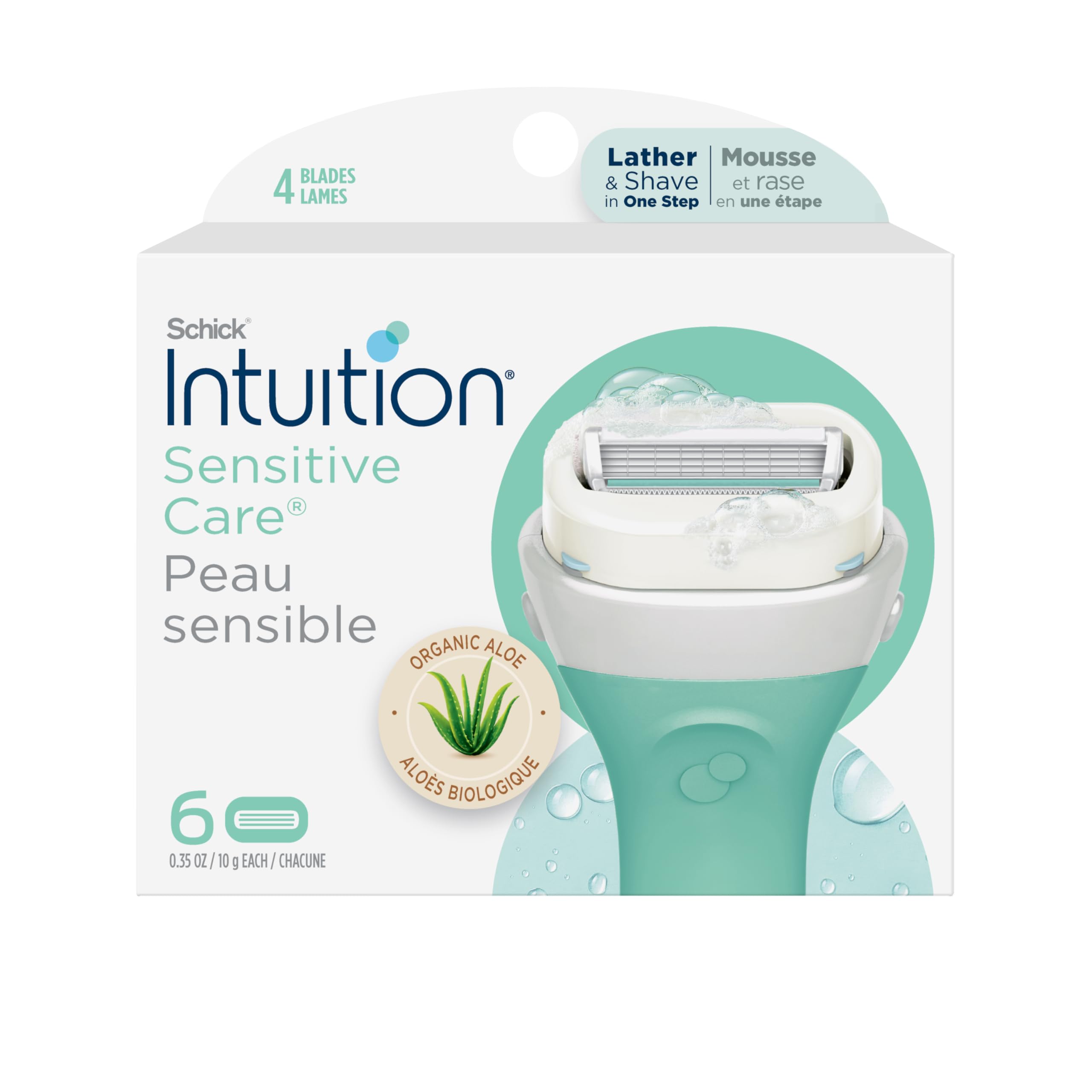 INTUITION Schick Sensitive Care refill with aloe bar for smooth shave