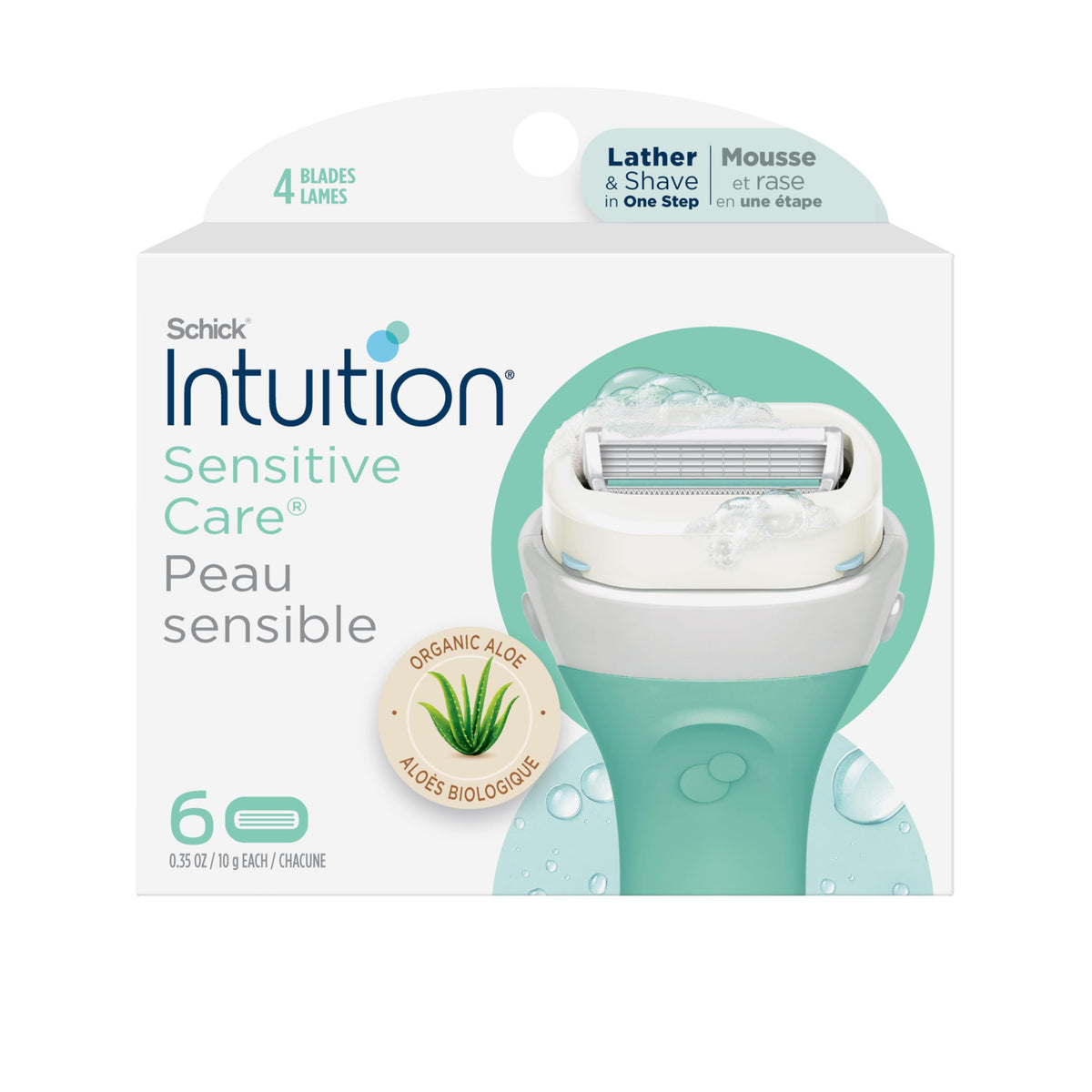INTUITION Schick Sensitive Care refill with aloe bar for smooth shave