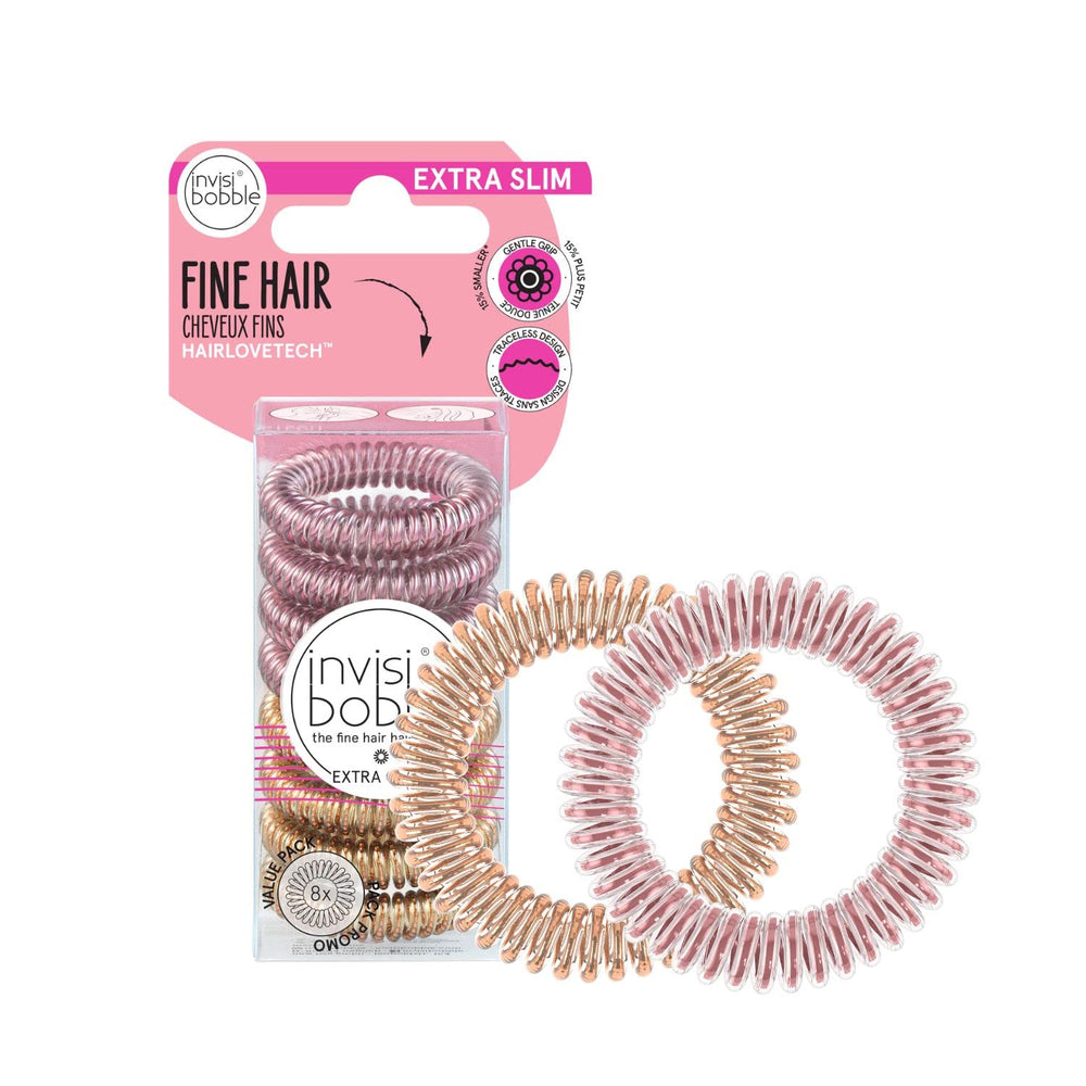 invisibobble Original espiral Traceless Bella Rosa: ajuste delicado para cabellos finos durante todo el día.
