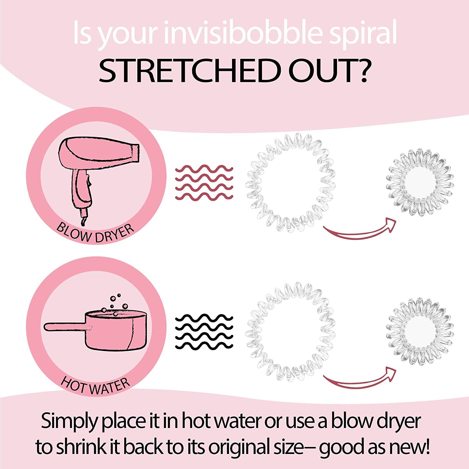 invisibobble Original espiral Traceless uso diario cabello fino: menos tensión y comodidad.