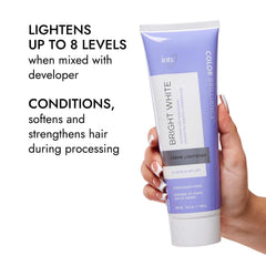 Ion Bright White Creme Lightener balayage detail for seamless blend