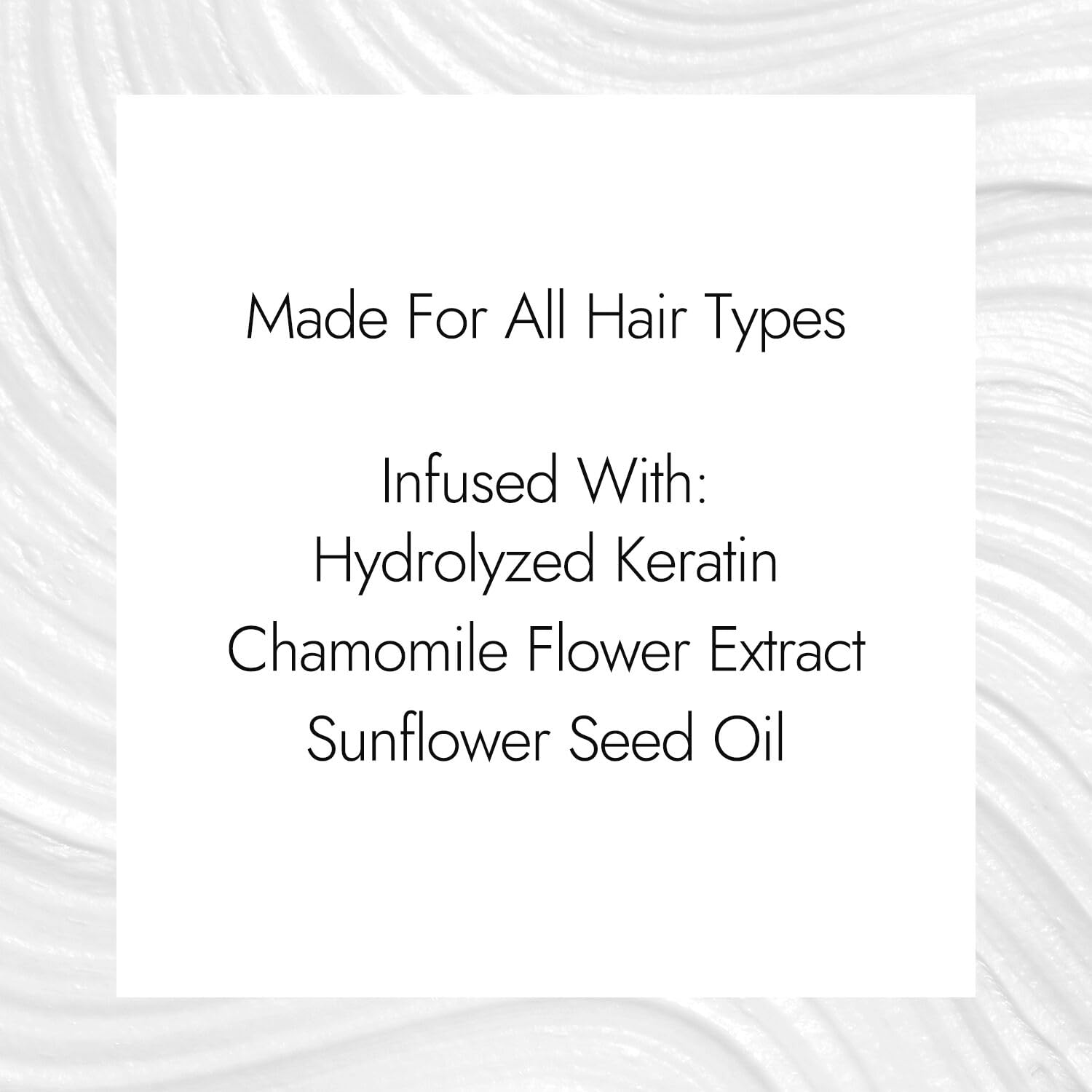 Hydrolyzed keratin formula supports hair during processing