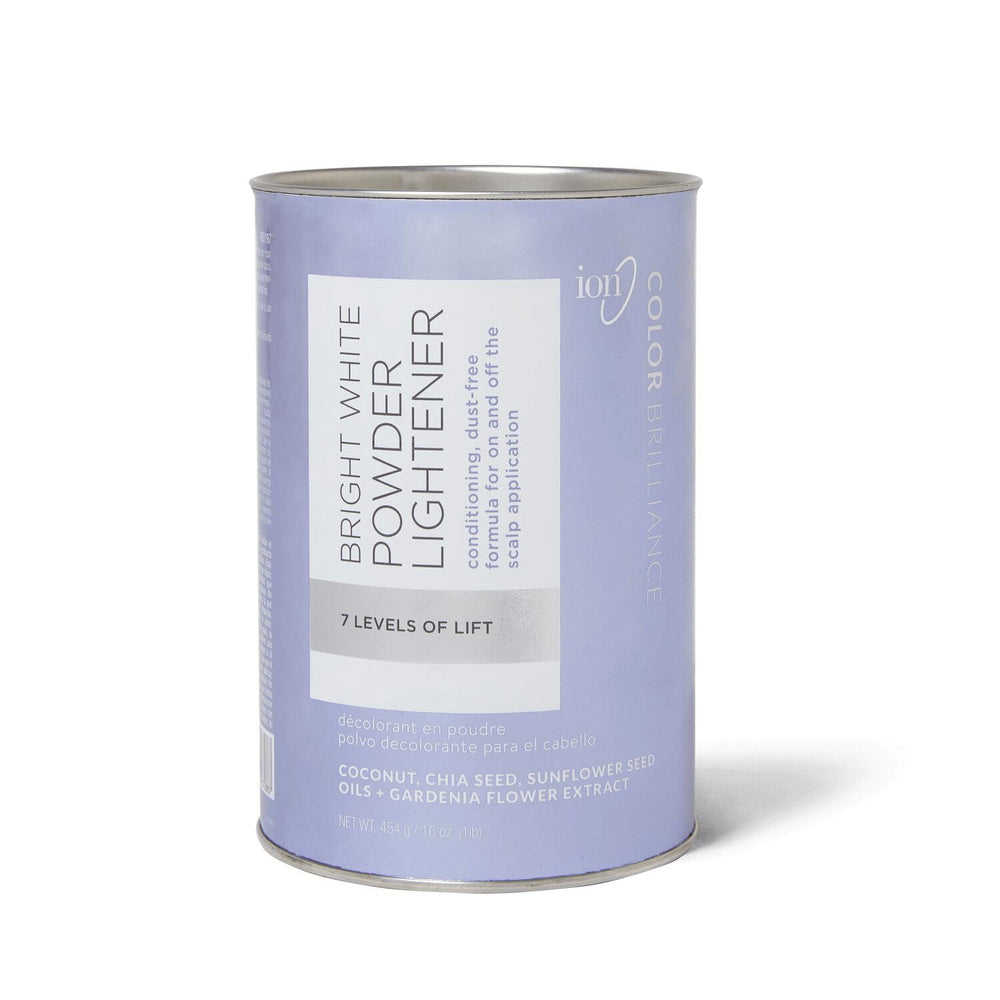Ion Bright White Powder Lightener 1lb packaging for at-home color lift