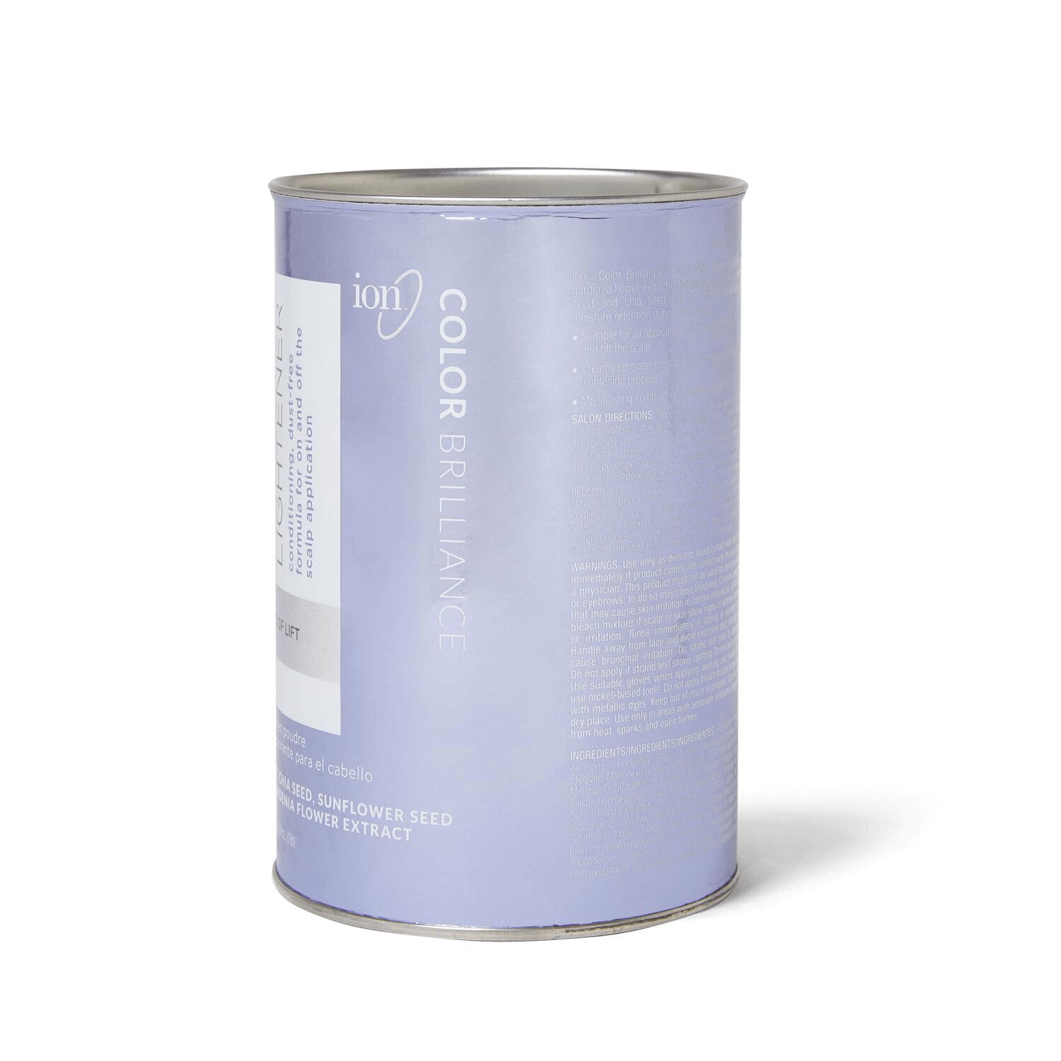 Ion Bright White Powder Lightener dust-free formula enhances comfort during lightening sessions