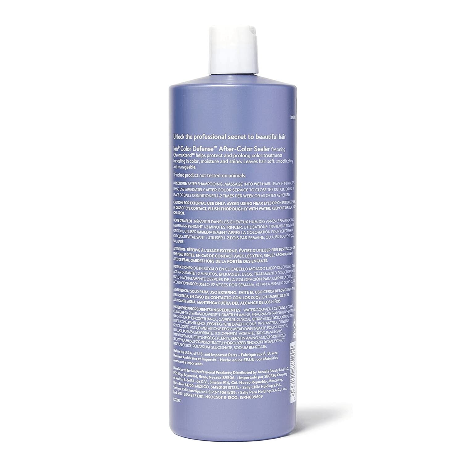 Ion Color Defense AfterColor Sealer application on damp hair for lasting color.