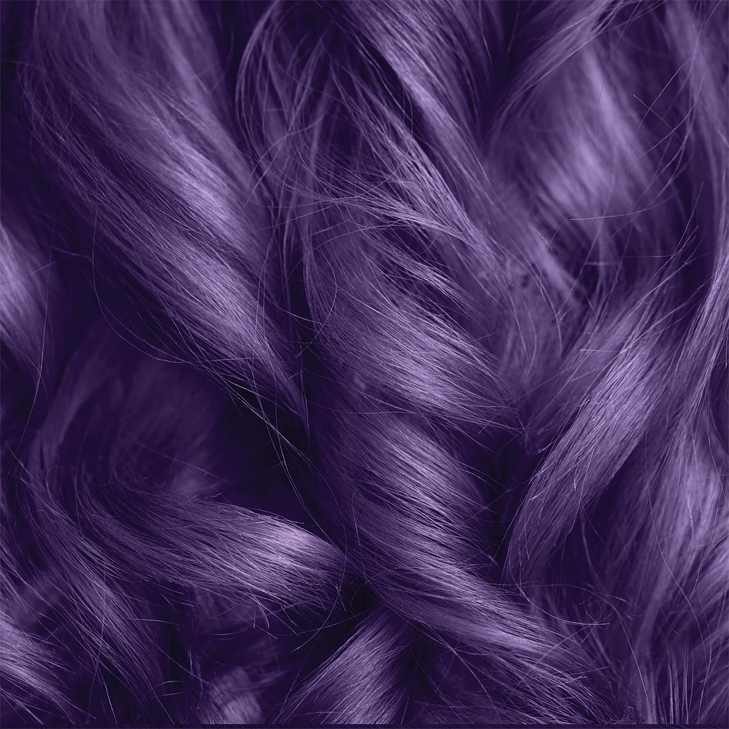 Ion Permanent Brights Purple finish on hair reveals vibrant, fade-resistant shine