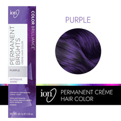 Ion Permanent Brights Purple mixing bowl ready for seamless formula blending