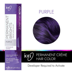 Ion Permanent Brights Purple tube for quick, even color application