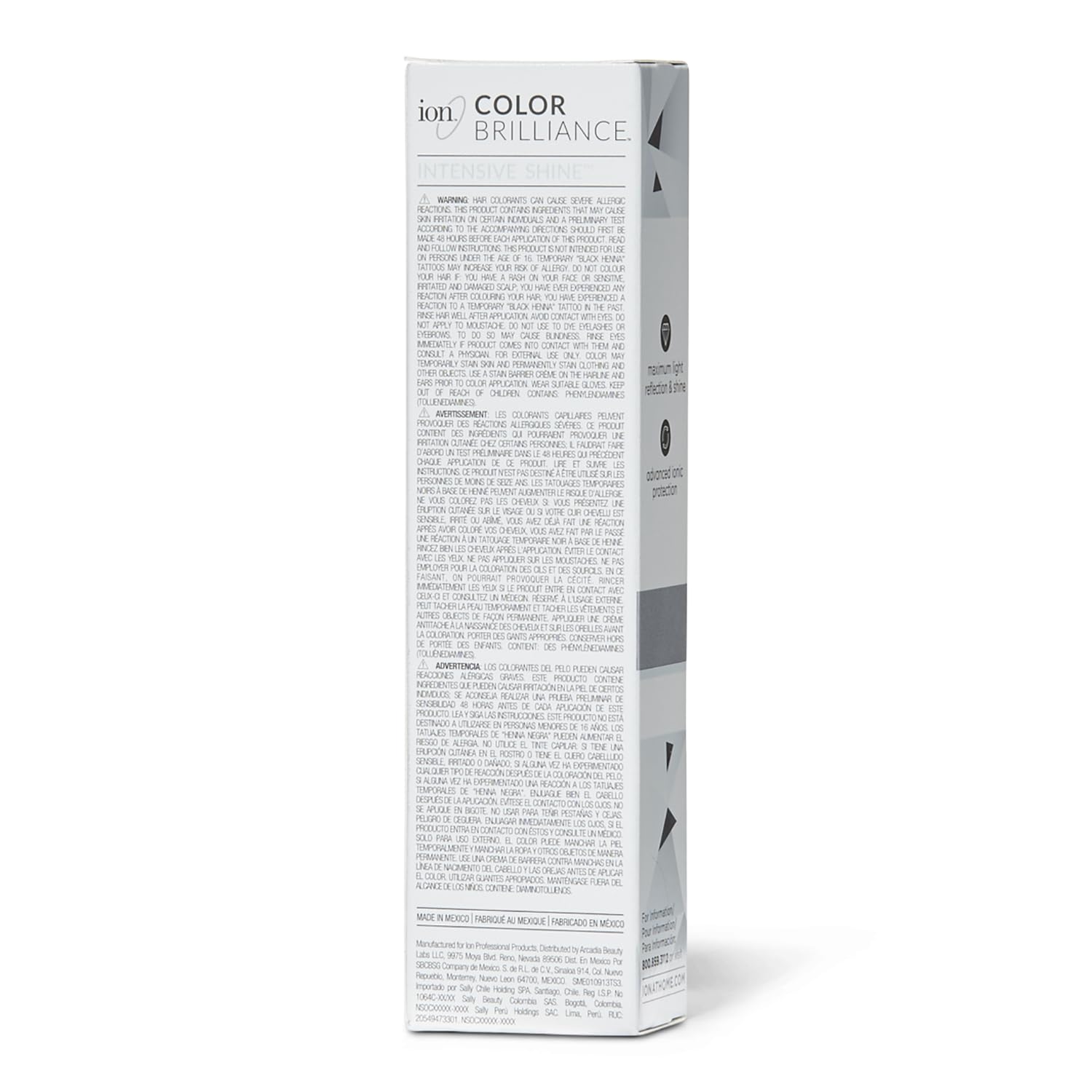 Ion Permanent Brights Creme Toner Icy White application showing smooth cream on hair