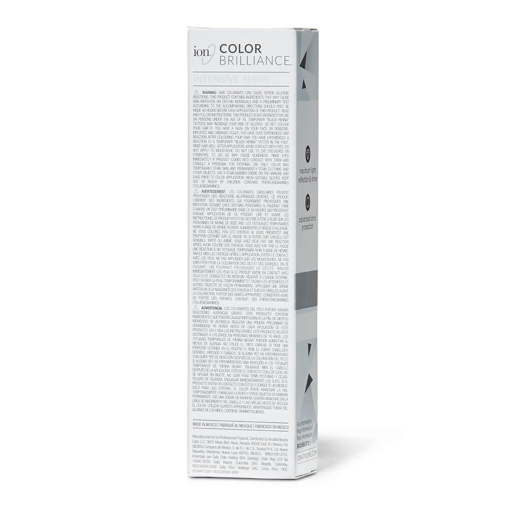 Ion Permanent Brights Creme Toner Icy White application showing smooth cream on hair