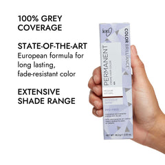 Ion 4N cream texture shows smooth, even coverage for natural brunette results.