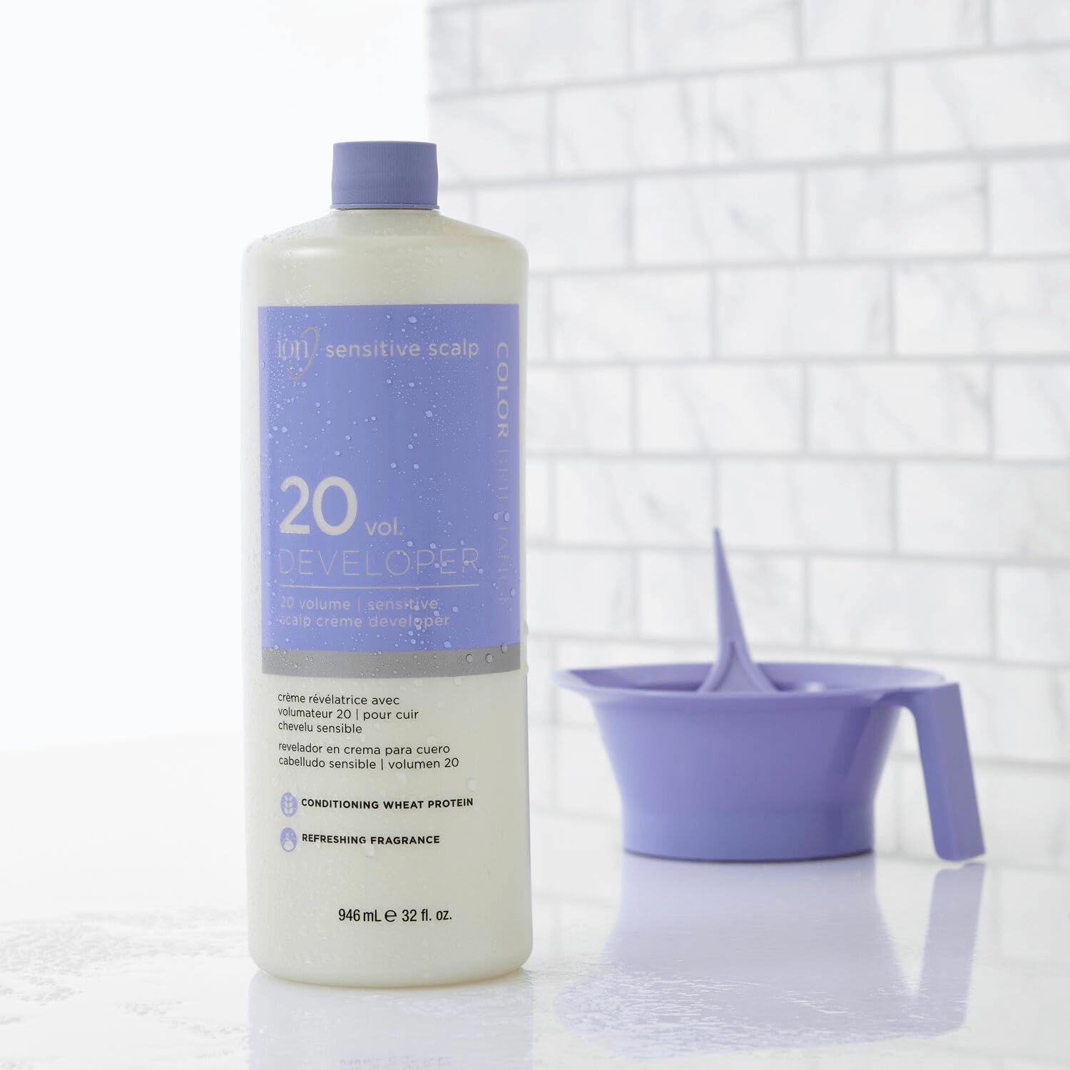 Ion salon-ready packaging display demonstrates convenient professional use.