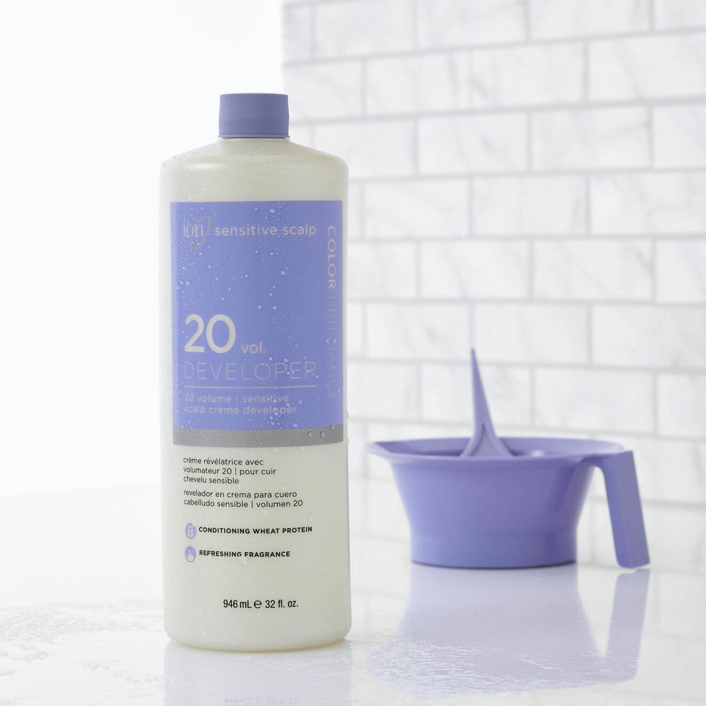 Ion salon-ready packaging display demonstrates convenient professional use.