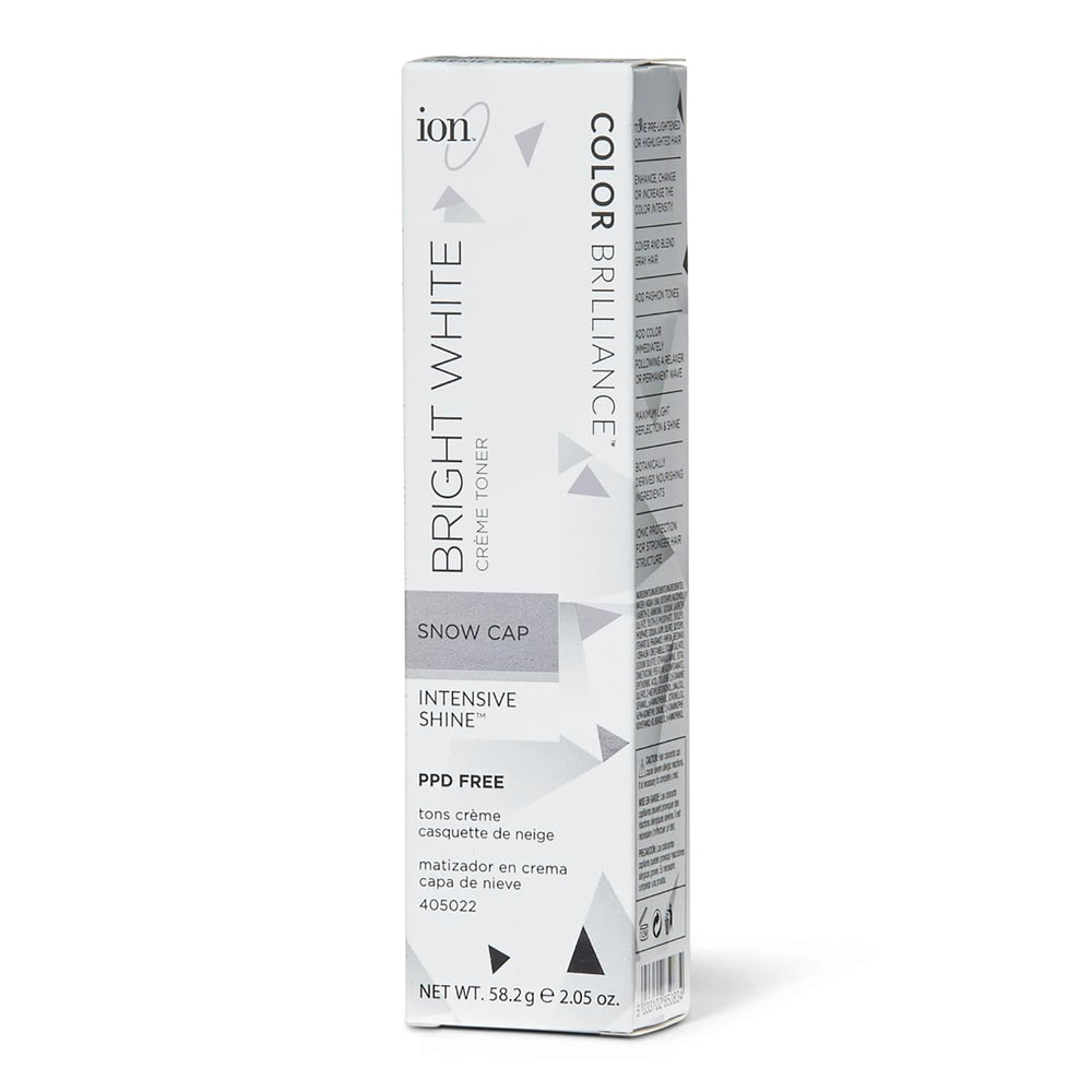 Ion Snow Cap Creme Toner Snow Cap, botella, tono más claro y uniforme.