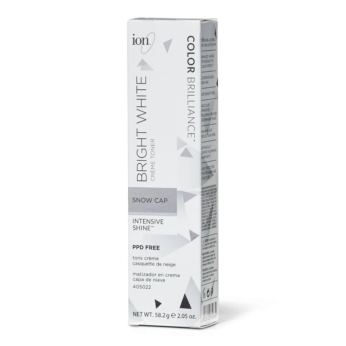 Ion Snow Cap Creme Toner Snow Cap, botella, tono más claro y uniforme.