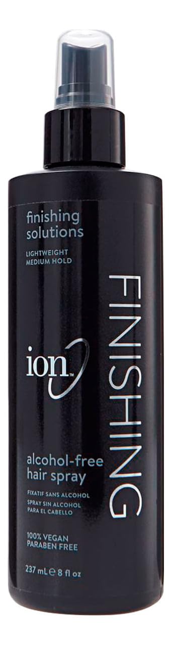 ion spray acabado sin alcohol: fijación media, anti-frizz para un peinado con brillo
