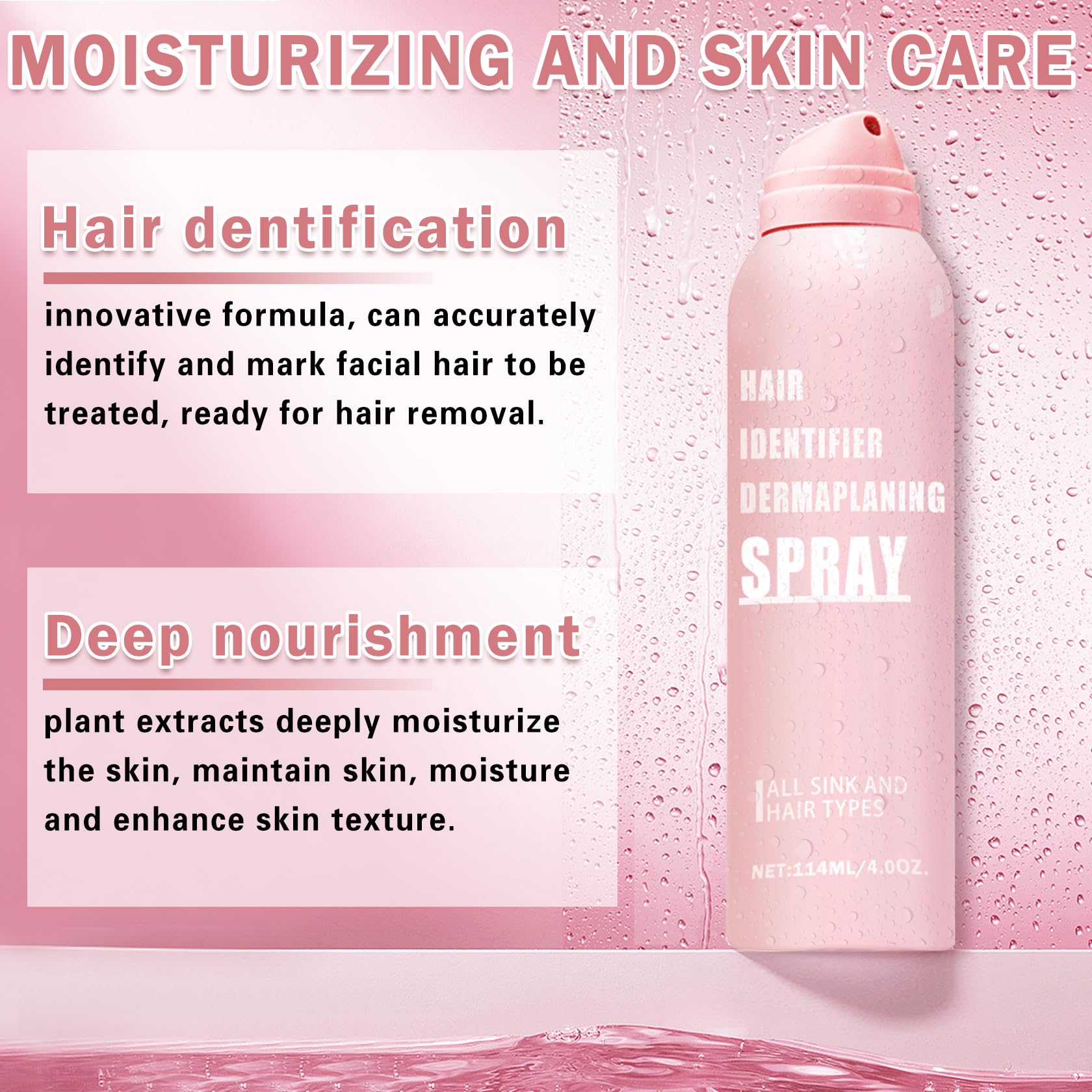 IONSGAKO body hair identifying spray helps reveal hair on arms and legs