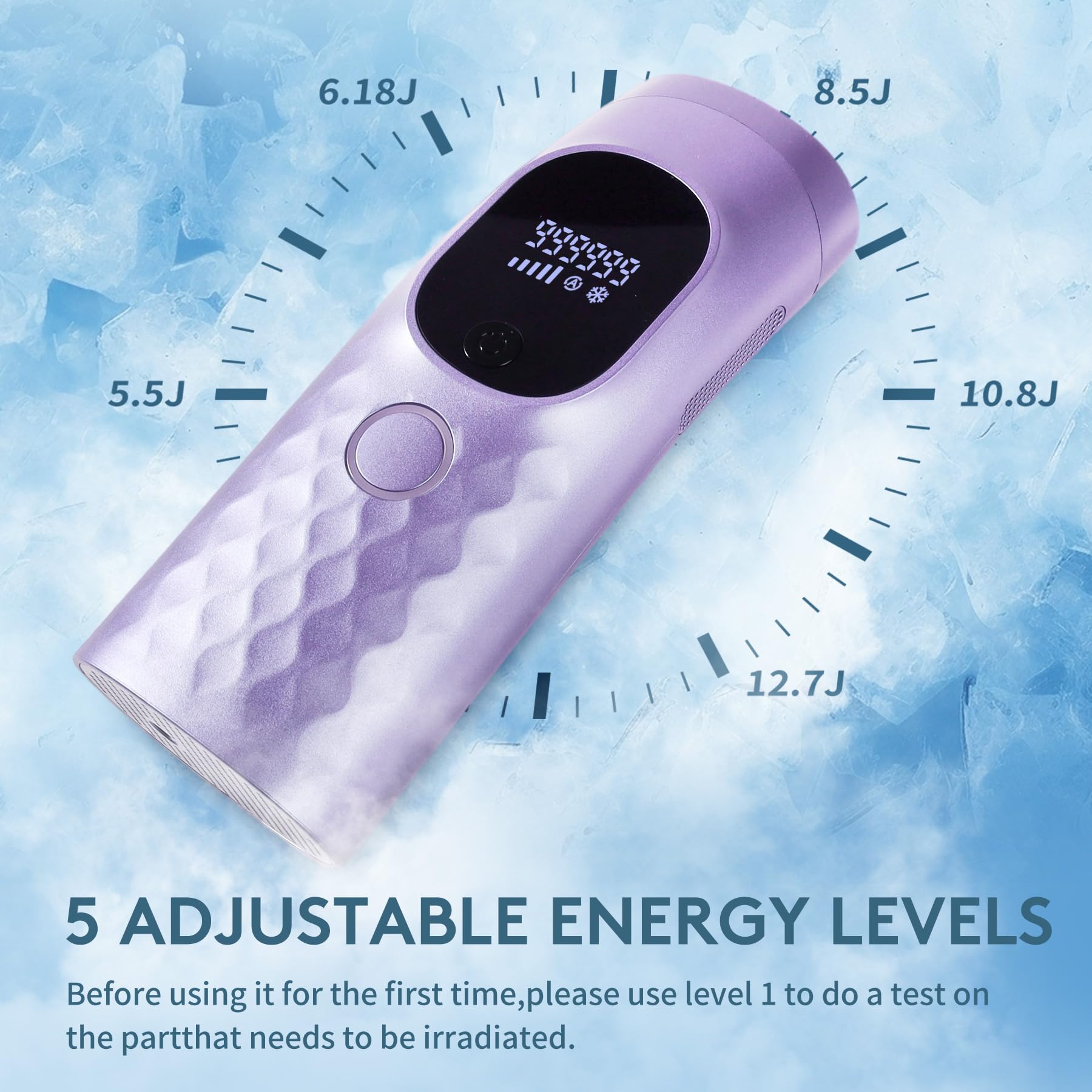 Iouniya laser hair removal side view showing compact, portable design.