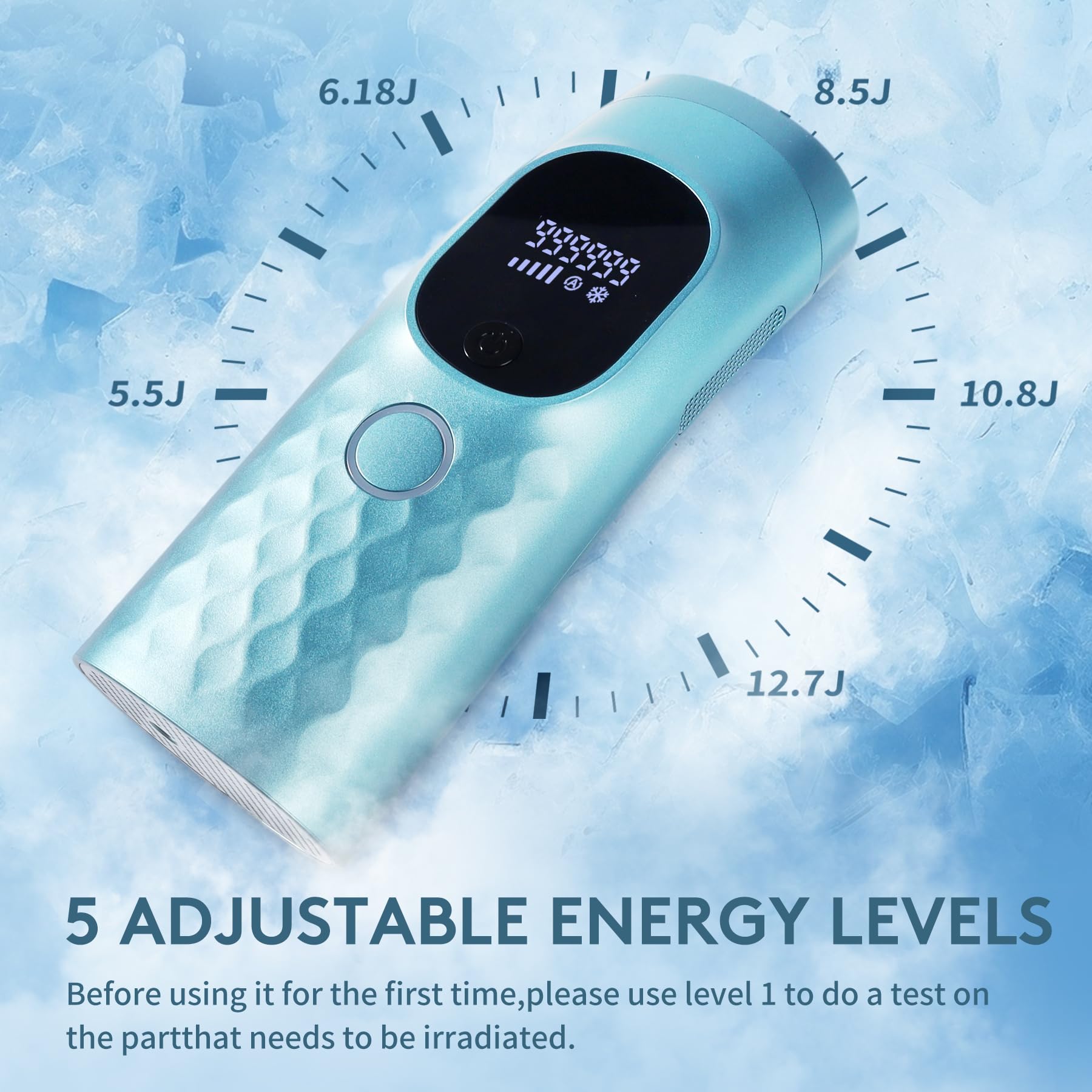 Iouniya Laser Hair Removal device side view showing compact home device.