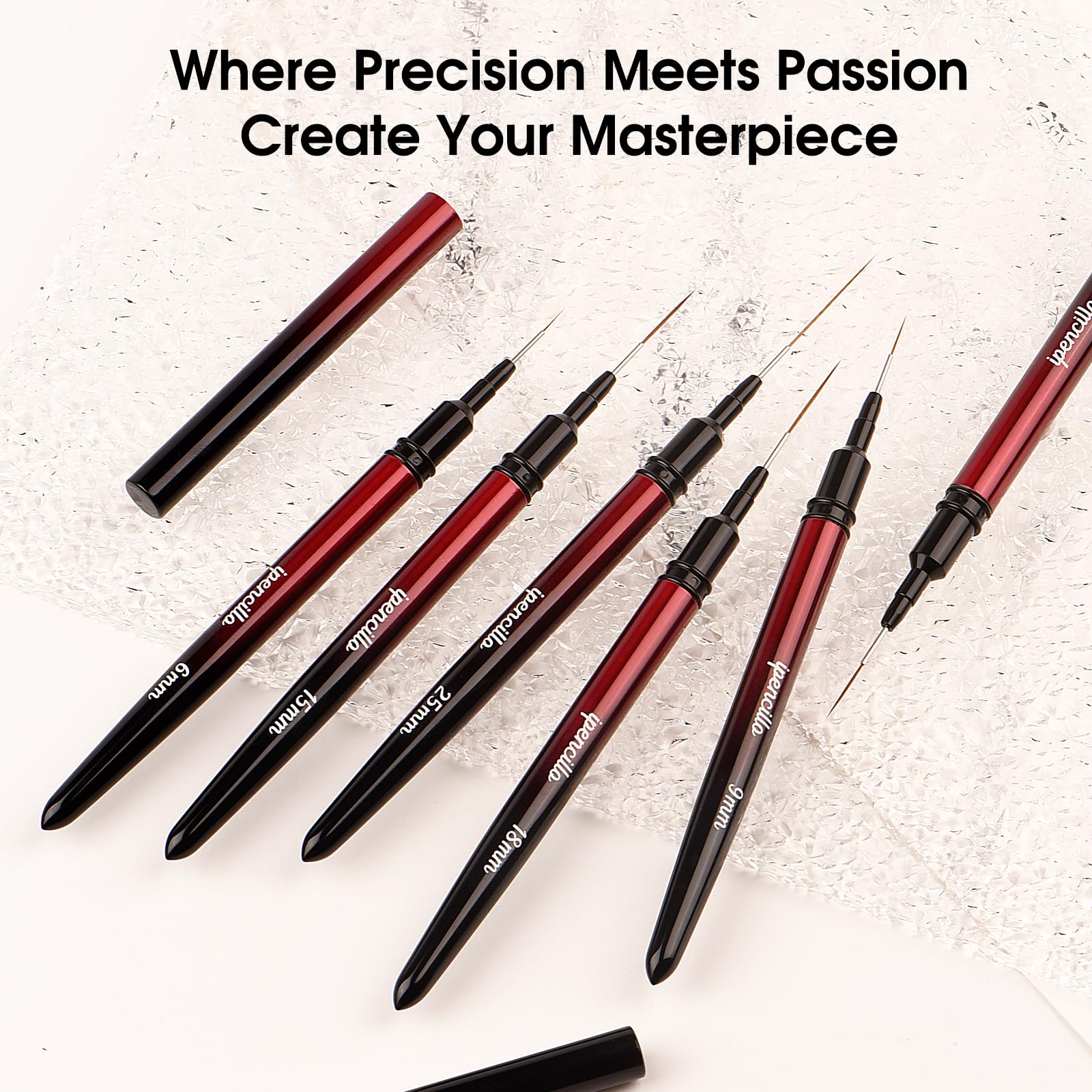 IPENCILLO Ipencillo 25mm nail art brush for wide strokes and dramatic patterns