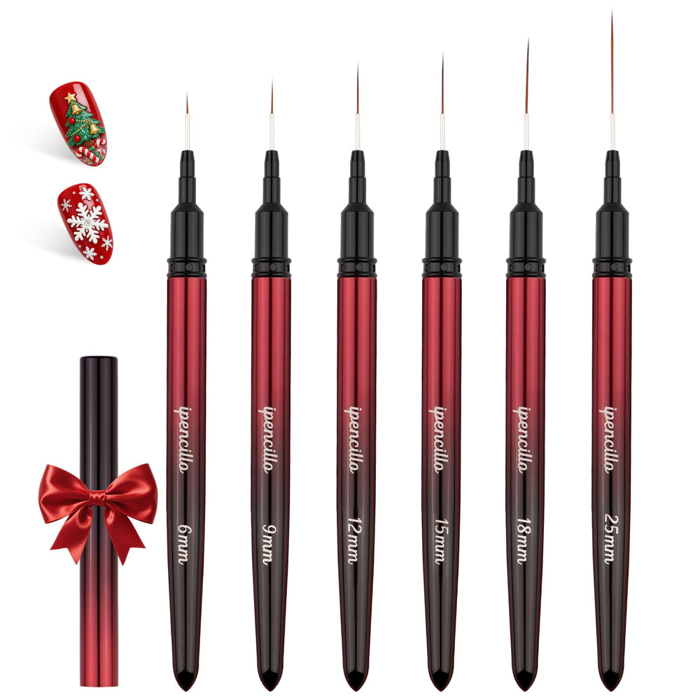 IPENCILLO Ipencillo 6mm nail art brush for precise fine lines and edge work
