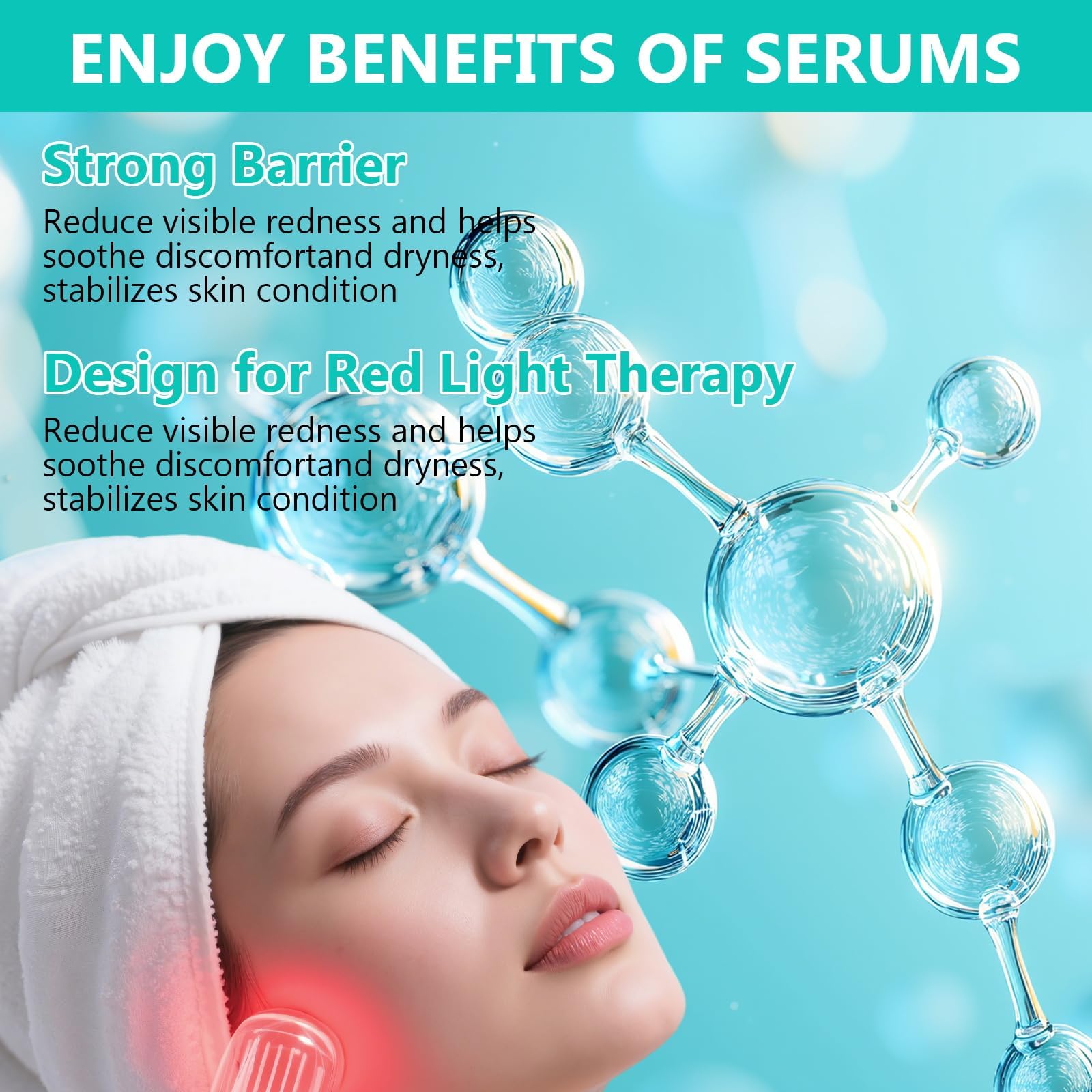 Ipsify serum activación luz roja textura ligera ideal para piel sensible