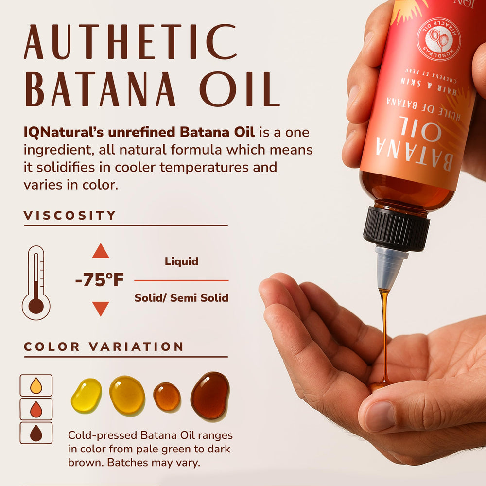 IQNATURAL Batana Oil: gota óptima para cuero cabelludo y puntas.