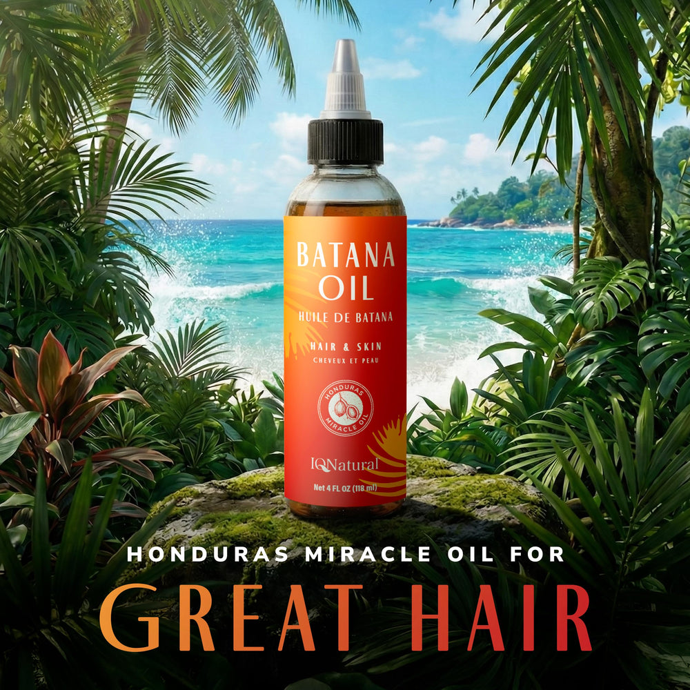 IQNATURAL Batana Oil, envase de 4 oz, práctico para viajes.